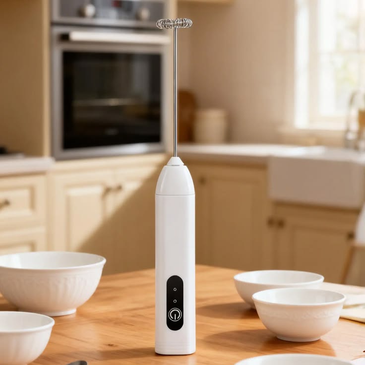 Rechargeable Handheld Electric Milk Frother