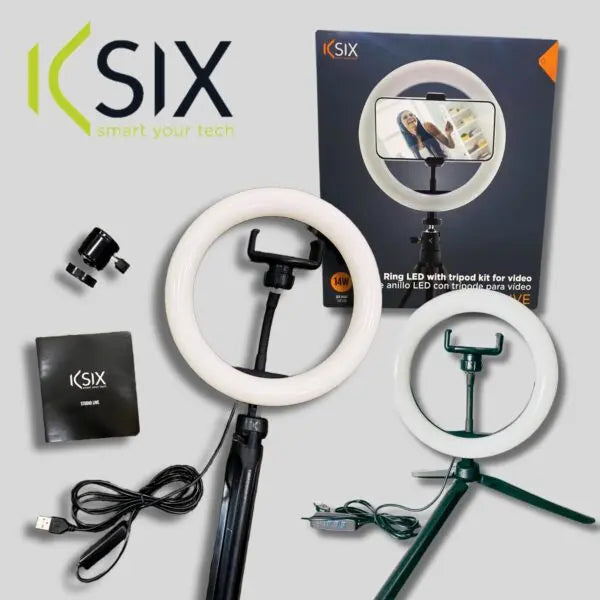 KSIX 20cm Ring Light &amp; Tripod Stand Product vendor