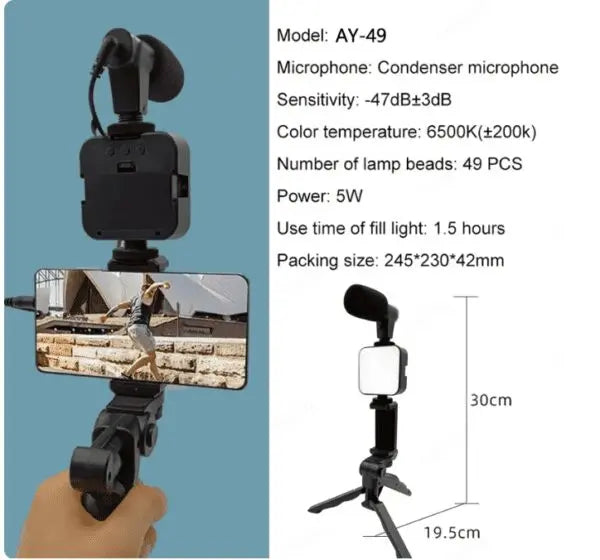 Portable Vlogging Kit Video Making Equipment Product vendor