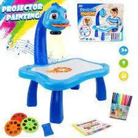 Blue Learning and Drawing Projector Painting Set, Kids Drawing Projector Table, Child Learning Desk, Smart Projector with Light Music Product vendor