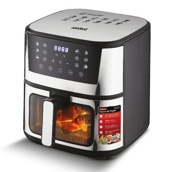 Sanford Digital Air Fryer with Viewing Window – 1700W Smart Multi-Function Air Fryer