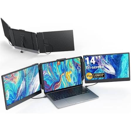 Portable Laptop Screen Extender – Dual & Triple FHD 1080P IPS Monitor Expansion